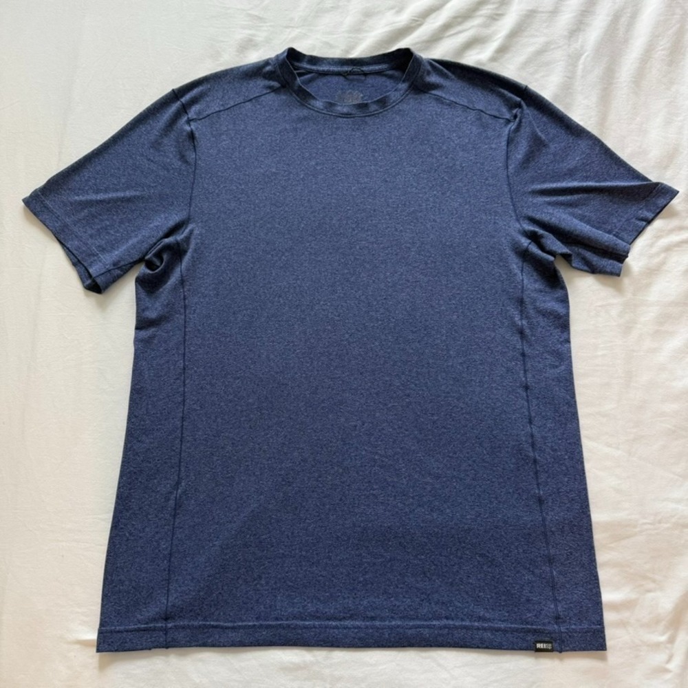 REI Co-op Active Pursuits Short Sleeve Shirt Blue Men's Medium base layer hiking